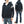 Load image into Gallery viewer, Momotaro Jeans Hoodie Men&#39;s High Neck 2-way Zip-Up Hooded Sweatshirt with GTB Stripe MKN1010M23 Black
