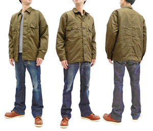 Moduct Jacket Men's Military Style Cotton Puffer Jacket Toyo Enterprises MO14876 Olive