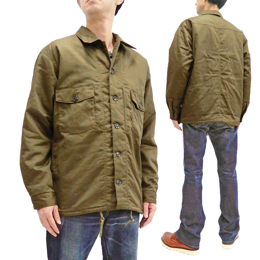 Moduct Jacket Men's Military Style Cotton Puffer Jacket Toyo Enterprises MO14876 Olive