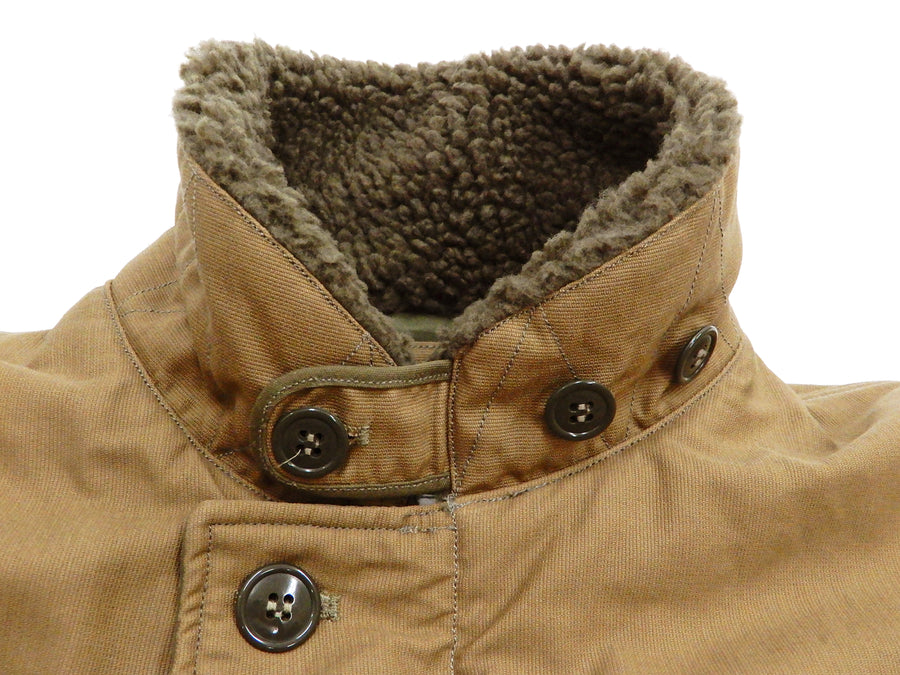 Moduct Jacket Men's Military N-1 Deck Jacket Style Cotton Puffer Jacket Toyo Enterprises MO14879 Khaki