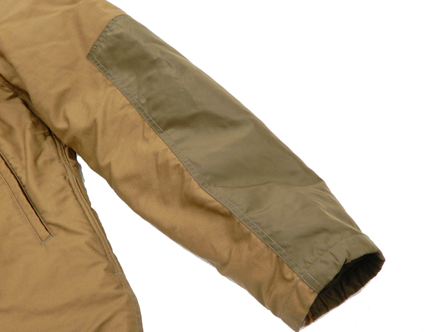 Moduct Jacket Men's Military N-1 Deck Jacket Style Cotton Puffer Jacket Toyo Enterprises MO14879 Khaki