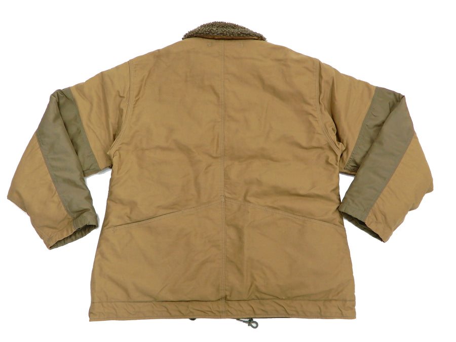 Moduct Jacket Men's Military N-1 Deck Jacket Style Cotton Puffer Jacket Toyo Enterprises MO14879 Khaki