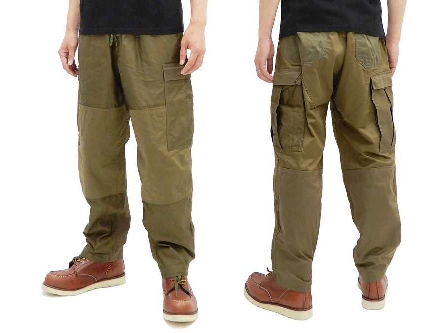 Moduct Cargo Pants Men's Military Style Color Block Elastic Waist