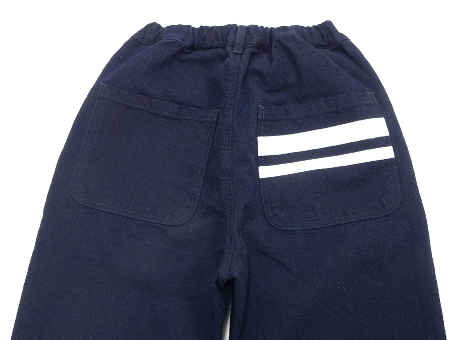 Momotaro Jeans Pants Men's Casual Dobby Fabric Relaxed-Tapered Easy Pants with Elastic Drawstring Waistt MPT1010M31 Indigo
