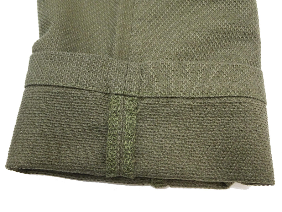 Momotaro Jeans Pants Men's Casual Dobby Fabric Relaxed-Tapered Easy Pants with Elastic Drawstring Waistt MPT1010M31 Olive