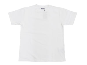 Momotaro Jeans T-shirt Men's Short Sleeve Tee with GTB Stripes on Left Arm MT002 White