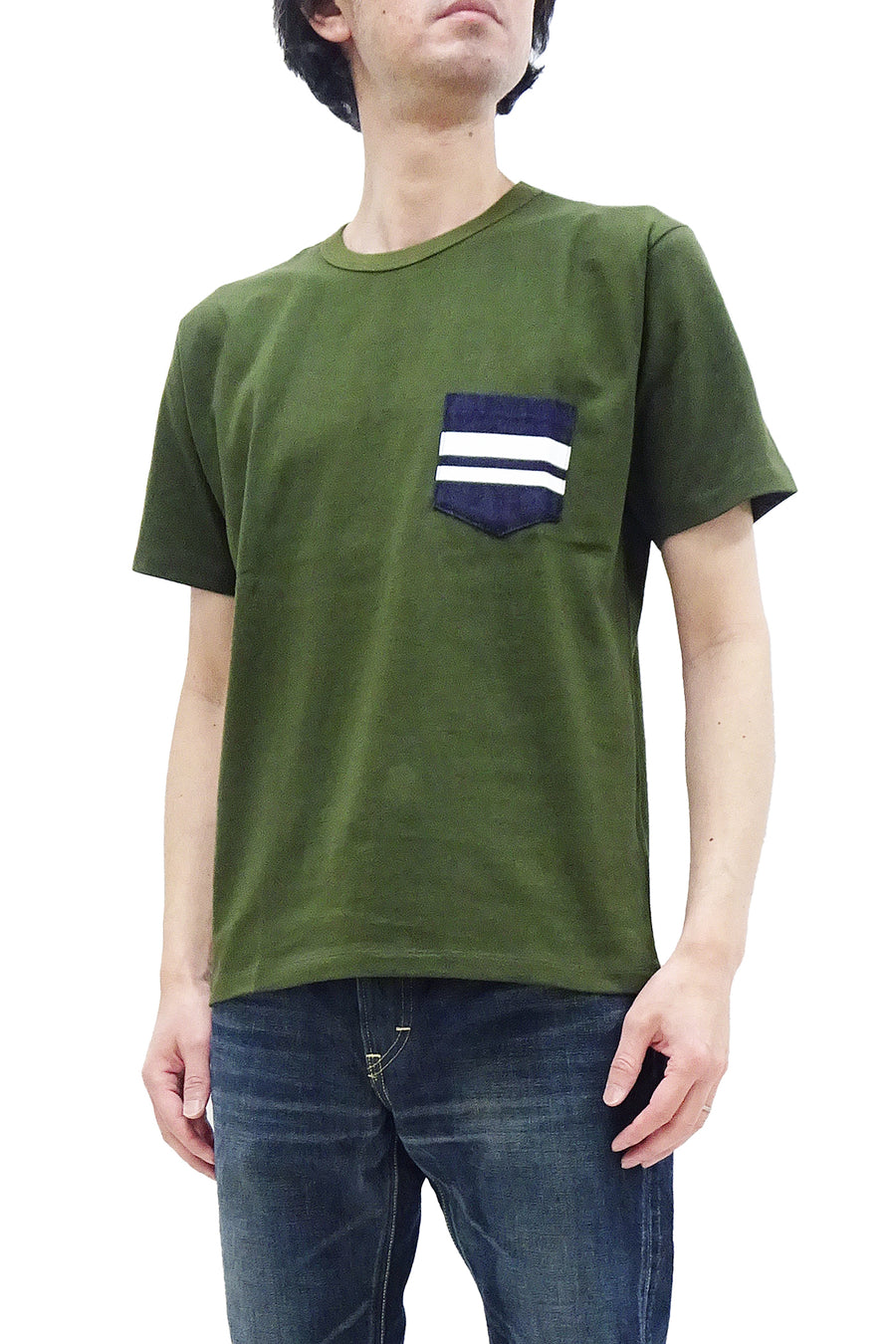 Men\'s Pine-Avenue St GTB Shirt Clothes shop – Sleeve T-shirt Jeans RODEO-JAPAN Short Momotaro Tee with Pocket