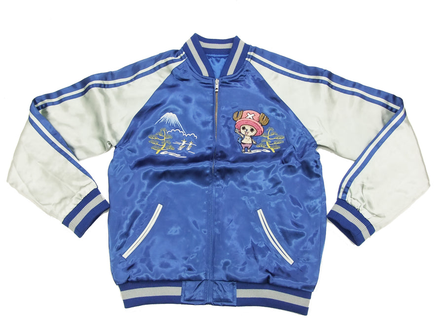Hanatabi Gakudan Men's Japanese Souvenir Jacket One Piece Tony Tony Chopper Sukajan Script OPSJ-008