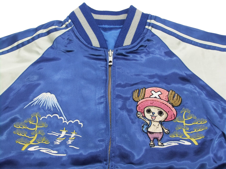 Hanatabi Gakudan Men's Japanese Souvenir Jacket One Piece Tony Tony Chopper Sukajan Script OPSJ-008