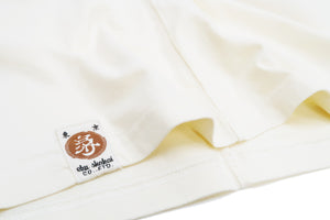 Bakuretsu-Ranman-Musme T-Shirt Men's Japanese Buddhism Art Graphic Long Sleeve Tee B-R-M RMLT-322 Off-White