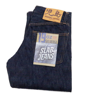 Kojima Genes Jeans Men's 19oz Selvedge Slub Denim Regular Fit Zipper-Fly Straight rnb1000rz RNB-1000RZ