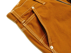 Kojima Genes Two Tone Panel Pants Men's Duck Carpenter Pants with Contrast Inside Leg Panel rnb1081f RNB-1081F Brown/Beige
