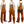 Kojima Genes Overalls Men's Casual Brown Duck Bib Overall with Contrast Pockets RNB-1220HK
