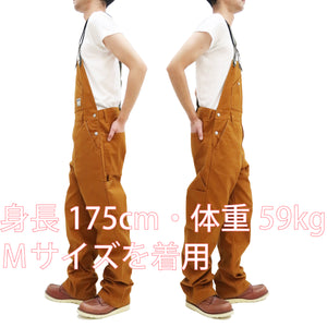 Kojima Genes Overalls Men's Casual Duck Bib Overall with Suspender Straps Low-Back RNB-1335F rnb1335f Camel Duck Canvas