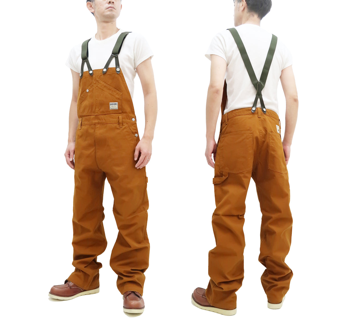 Kojima Genes Overalls Men's Casual Duck Bib Overall with Suspender Str ...