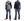 Kojima Genes Mixed Panel Shirt Men's Long Sleeve Two Tone Button Up Shirt rnb281s RNB-281S Denim x Hickory