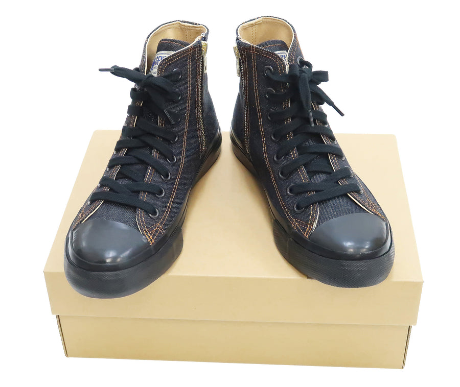 Men's shoes Rick Owens Denim Shoes - Low Sneaks Black/ Milk/ Milk | Footshop