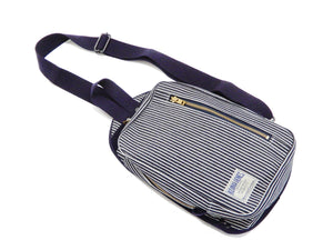 Kojima Genes Sling Bag Men's Casual Small Crossbody Backpack rnb953 RNB-953 Hickory-Stripe