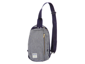 Kojima Genes Sling Bag Men's Casual Small Crossbody Backpack rnb953 RNB-953 Hickory-Stripe