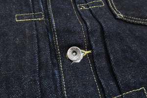 Samurai Jeans 25 oz Denim Jacket Men's Modified Type 1 Jean Jacket WWII Regulated Version S555VX25oz