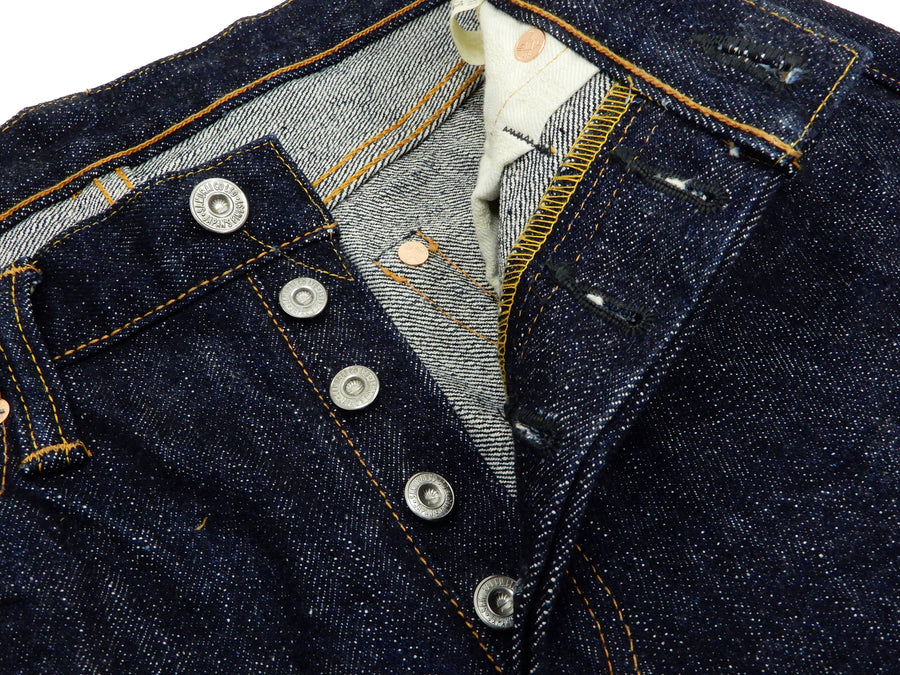 Samurai Jeans S710XX19ozII Men's Slim Straight Fit One-Washed 19 Oz. Japanese Denim Jean Pants