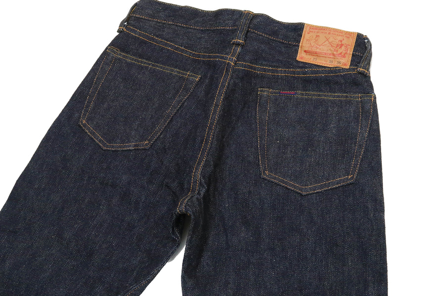 Samurai Jeans S710XX19ozII Men's Slim Straight Fit One-Washed 19 Oz. Japanese Denim Jean Pants