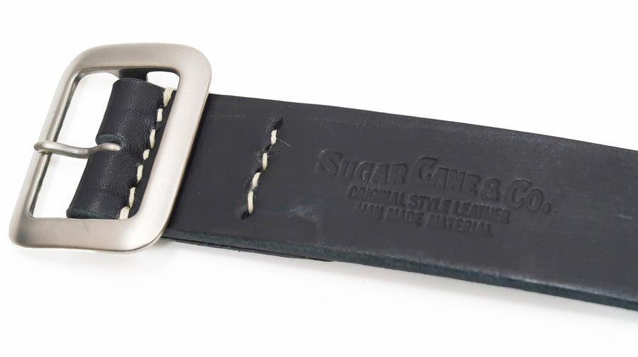 Sugar Cane Leather Belt SC02320 Men's Ccasual Garrison belt from Japan Black