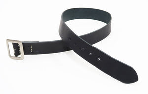 Sugar Cane Belt Men's Ccasual 40mm Wide/4mm Thick Cowhide Leather Belt with Single Prong Square-Shaped Buckle SC02320 119 Black