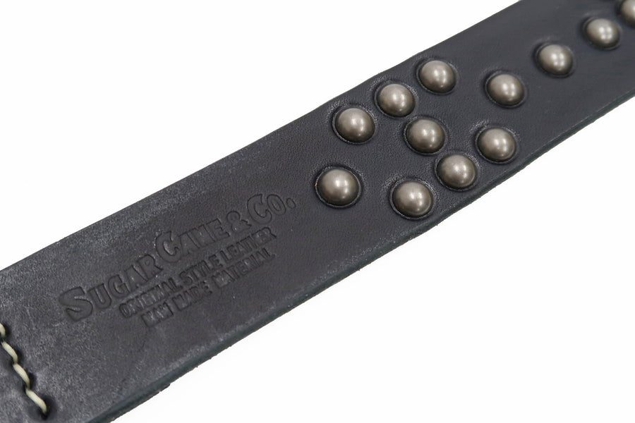 Sugar Cane Studded Leather Belt SC02321 Men's Ccasual from Japan Black