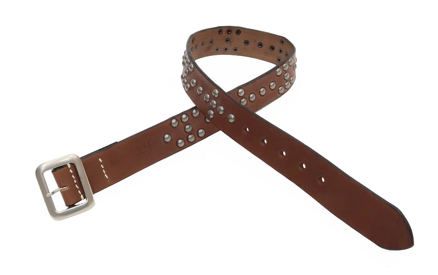 Sugar Cane Studded Leather Belt SC02321 Men's Ccasual from Japan ...