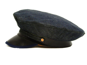 Mister Freedom Sugar Cane ROADSTEADER Cap Men's Denim Nautical Hat SC02566