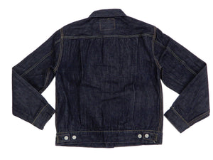 Sugar Cane Denim Trucker Jacket Men's Type 2 1953 Style Jean Jacket SC11953A 421 One Wash Deep blue indigo