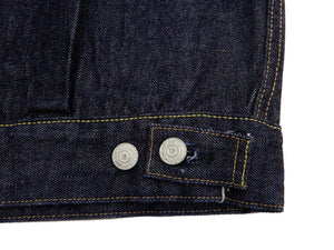 Sugar Cane Denim Trucker Jacket Men's Type 2 1953 Style Jean Jacket SC11953A 421 One Wash Deep blue indigo