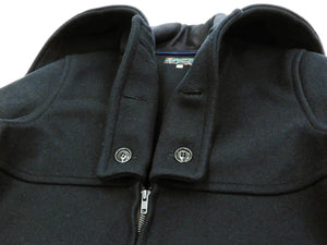 Mister Freedom Sugar Cane Hudson Jacket Men's MFSC Wool Melton Jacket SC14240 Navy-Blue