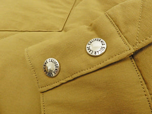 Sugar Cane Leather Yoke Padded Jacket Men's 60/40 Quilted Western Jacket SC14451 Beige/Brown