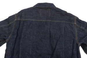 Sugar Cane Blanket Lined Denim Jacket Men's Reissue 1953 Type 2 Trucker Jean Jacket SC15210 421 One Wash Deep Indigo