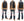 Sugar Cane Down Vest with Leather Yoke Panel Men's Winter Outerwear Vest SC15222 119 Black/Black