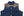Sugar Cane Down Vest with Leather Yoke Panel Men's Winter Outerwear Vest SC15222 128 Navy-Blue/Brown