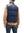 Sugar Cane Down Vest with Leather Yoke Panel Men's Winter Outerwear Vest SC15222 128 Navy-Blue/Brown