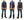 Sugar Cane Down Vest with Leather Yoke Panel Men's Winter Outerwear Vest SC15222 128 Navy-Blue/Brown
