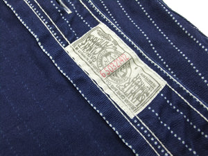 Sugar Cane Men's Indigo Wabash Stripe Work Shirt Long Sleeve Button Up Shirt SC25551A