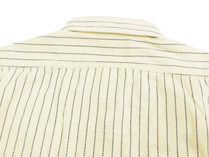 Sugar Cane Men's Ecru Colour Wabash Stripe Work Shirt Long Sleeve Shirt SC27076