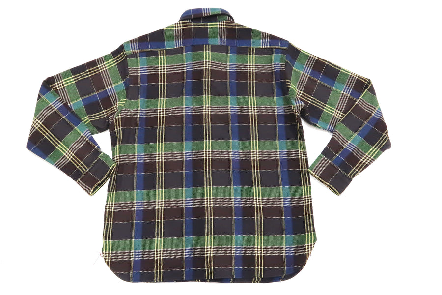 Sugar Cane Plaid Flannel Shirt Men's Long Sleeve Button Up Work Shirt SC28955 115 Gray Plaid
