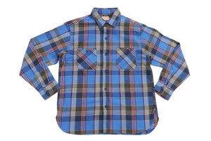 Sugar Cane Plaid Flannel Shirt Men's Long Sleeve Button Up Work