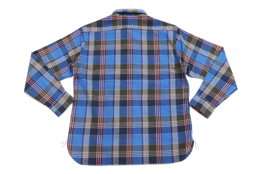 Sugar Cane Plaid Flannel Shirt Men's Long Sleeve Button Up Work