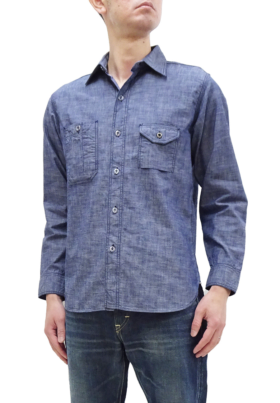 Lightweight Yarn Dye Linen Shirt - Caribbean Blue Caribbean Blue / L