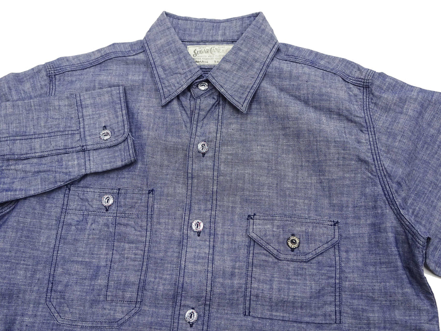 Lucky Brand Men's Chambray Workwear Long Sleeve Shirt, Blue Indigo, Small :  : Clothing, Shoes & Accessories