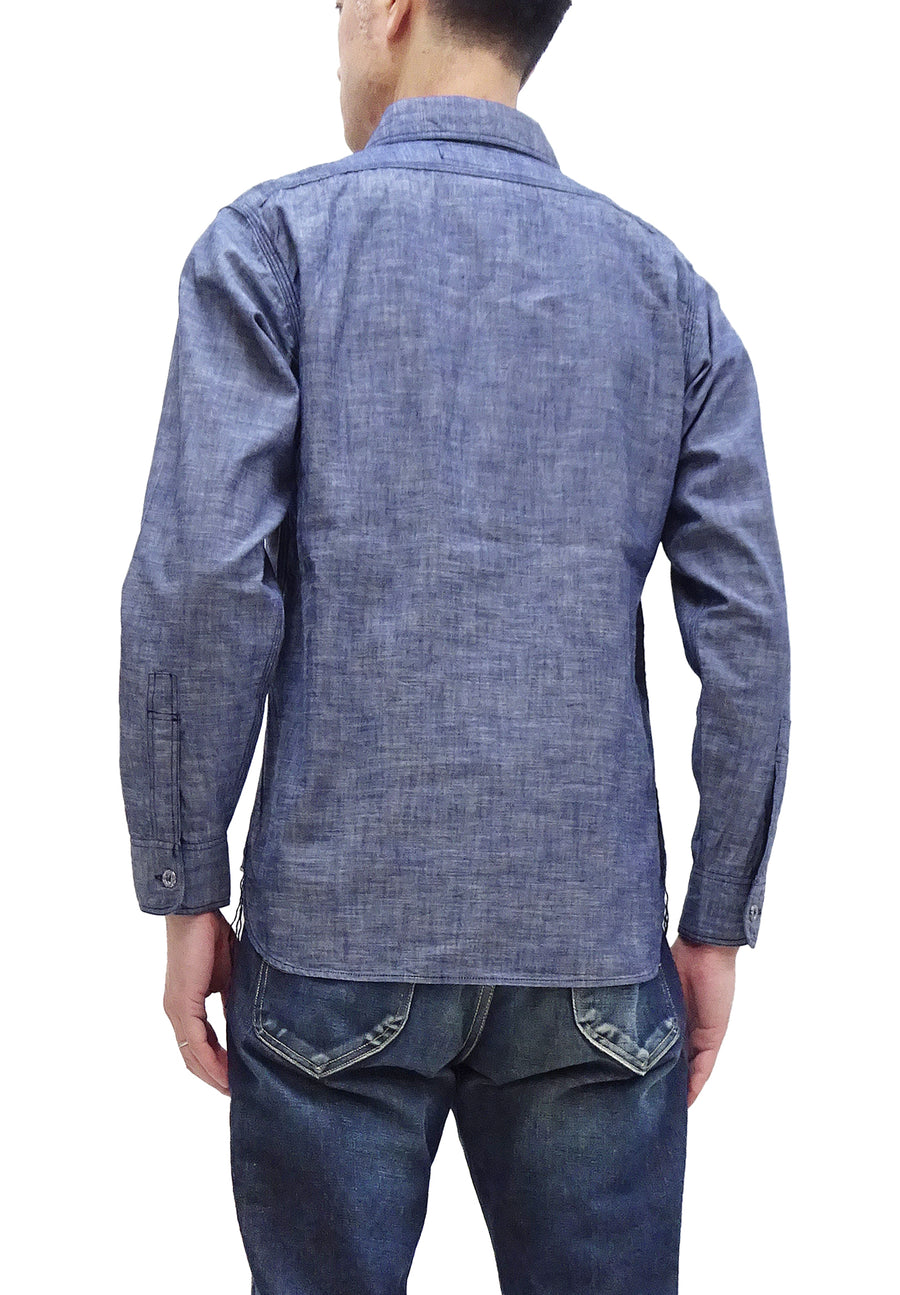 Lucky Brand Men's Chambray Workwear Long Sleeve Shirt, Blue Indigo, Small :  : Clothing, Shoes & Accessories