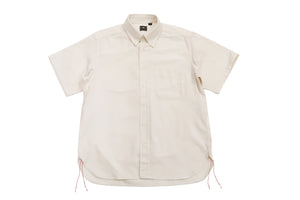 Sugar Cane Plain Oxford Shirt Men's Button-Down Collar Short Sleeve Casual Shirt SC38902 401Off-White