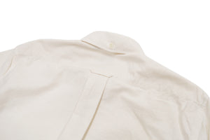 Sugar Cane Plain Oxford Shirt Men's Button-Down Collar Short Sleeve Casual Shirt SC38902 401Off-White